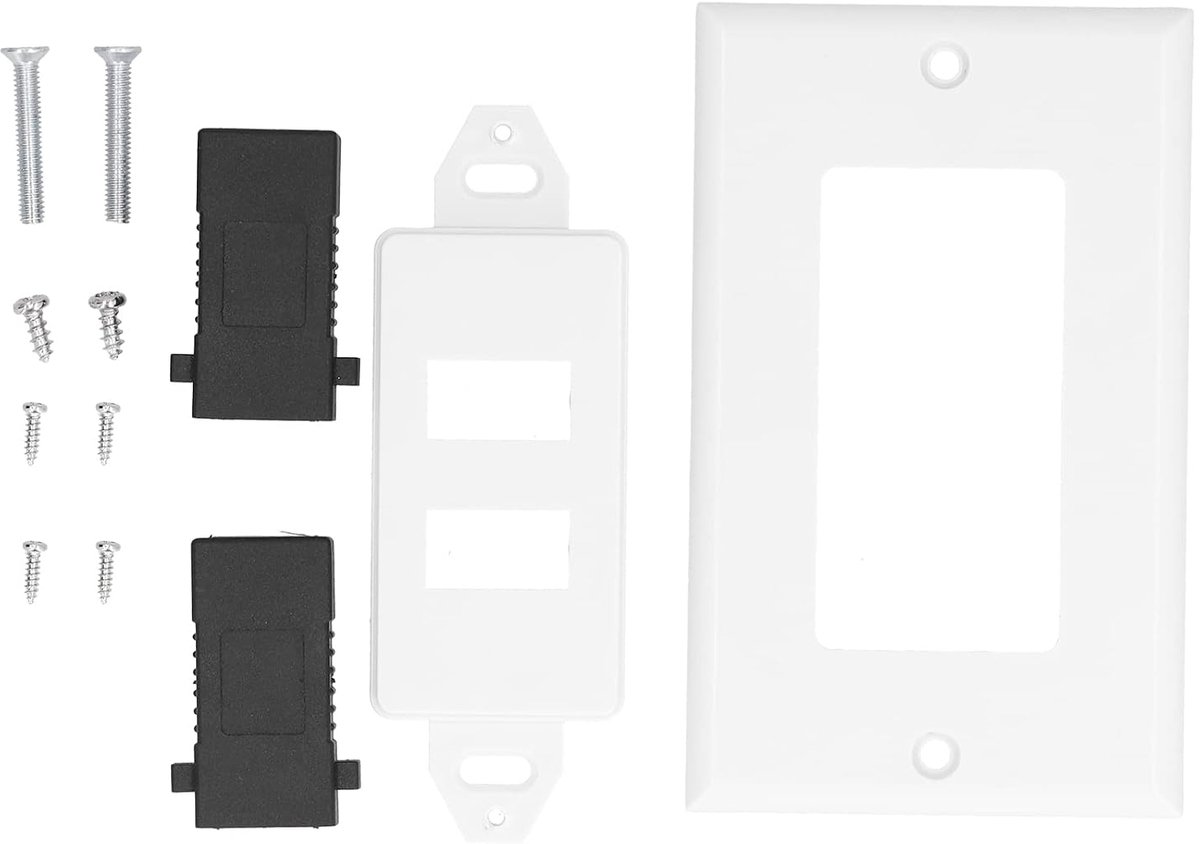 SnelShoppen - 2 USB 3.0 Wandcontactdozen, 2 Poort USB Stopcontact, Hoogwaardige USB 3.0 Wandplaat voor Gegevensoverdracht, Ideaal voor Thuis, Kantoor,