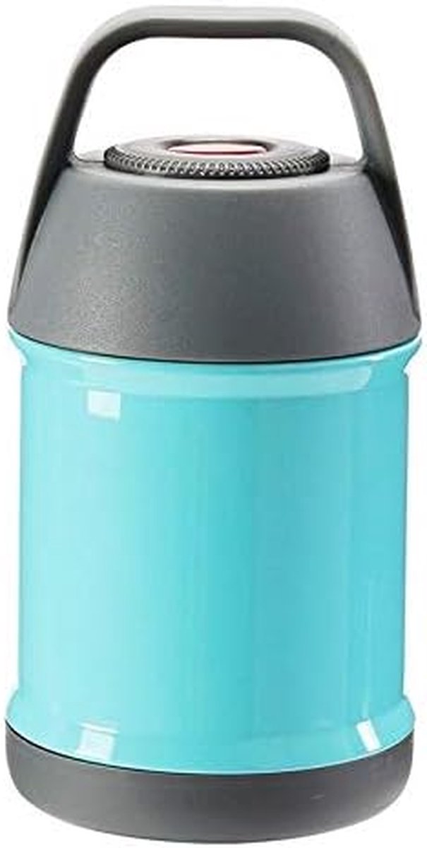 Bento Box - Lunchbox RVS - Eten meenemen - Isolatievermogen 12 uur - 10x10x175 cm - Blauw