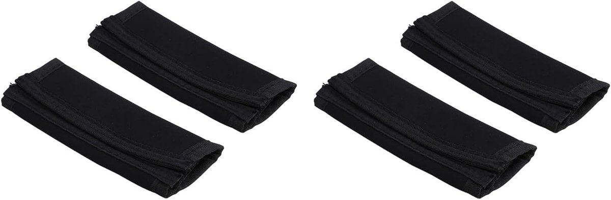 SnelShoppen - Stroller Bar Handgreep Handwasbaar met 4 Stuks Zwarte Baby Kind Handgreep Bumper Cover voor Kinderwagen