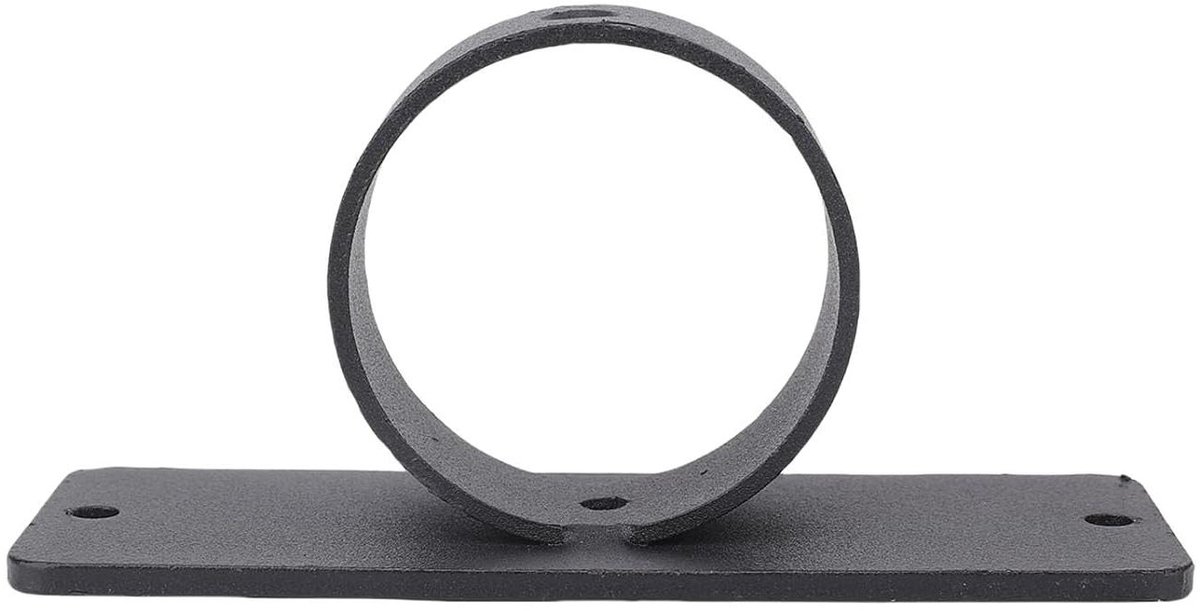 Touwsteunhouder - Rope Holder Beugel - Touwleuning Maken - Roestvrij Staal 304 - Voor Touw tot 5 cm - Zwart