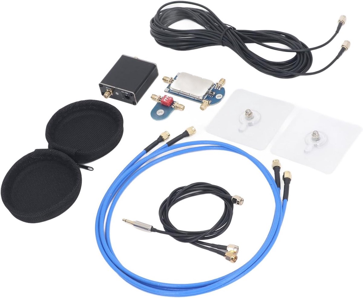 SnelShoppen - Small Loop Antenne 50K-500MHz HF AM FM VHF UHF SDR Volledige Band Actieve Ontvangstantenne met 12V Voeding voor Radio's en Transceivers