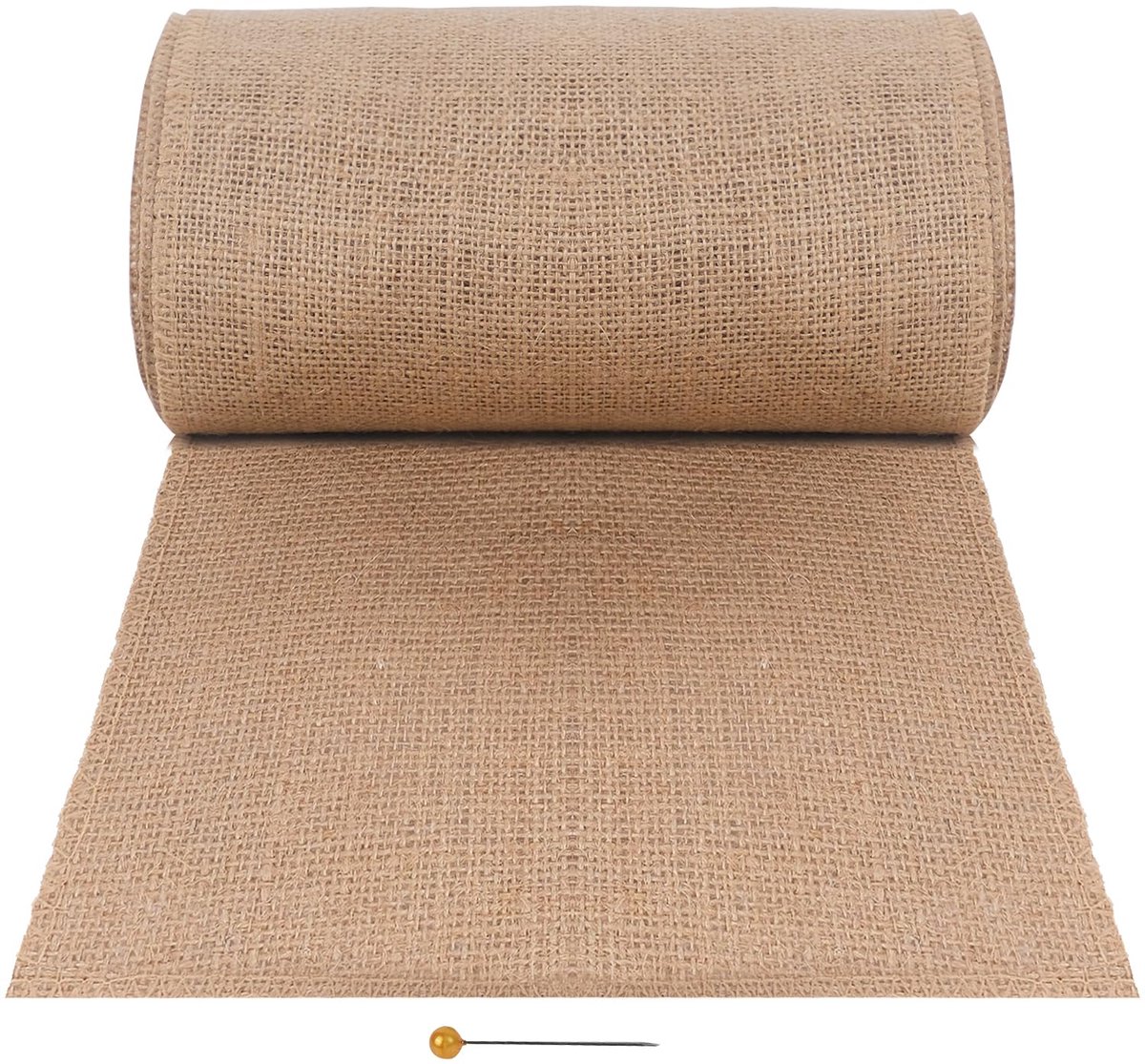 SnelShoppen - Jute Tafelrunner 20cm x 10m, Vintage Jute Tafeldecoratie, Duurzaam en Herbruikbaar, Ideaal voor Feest, Bruiloft, Partij, Festival, Eenvo