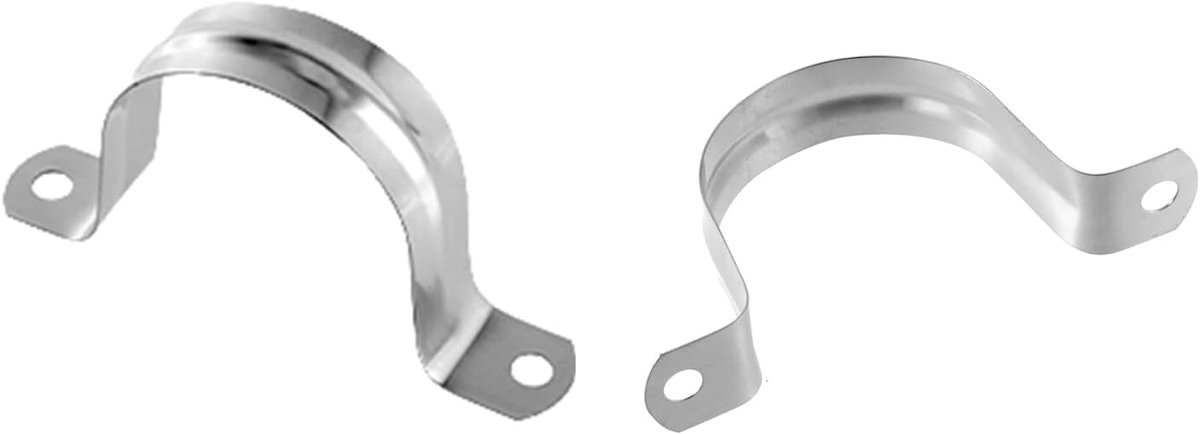 Roestvrij Staal - Dailygoods- Buisklemmen U-vormig 50 stuks