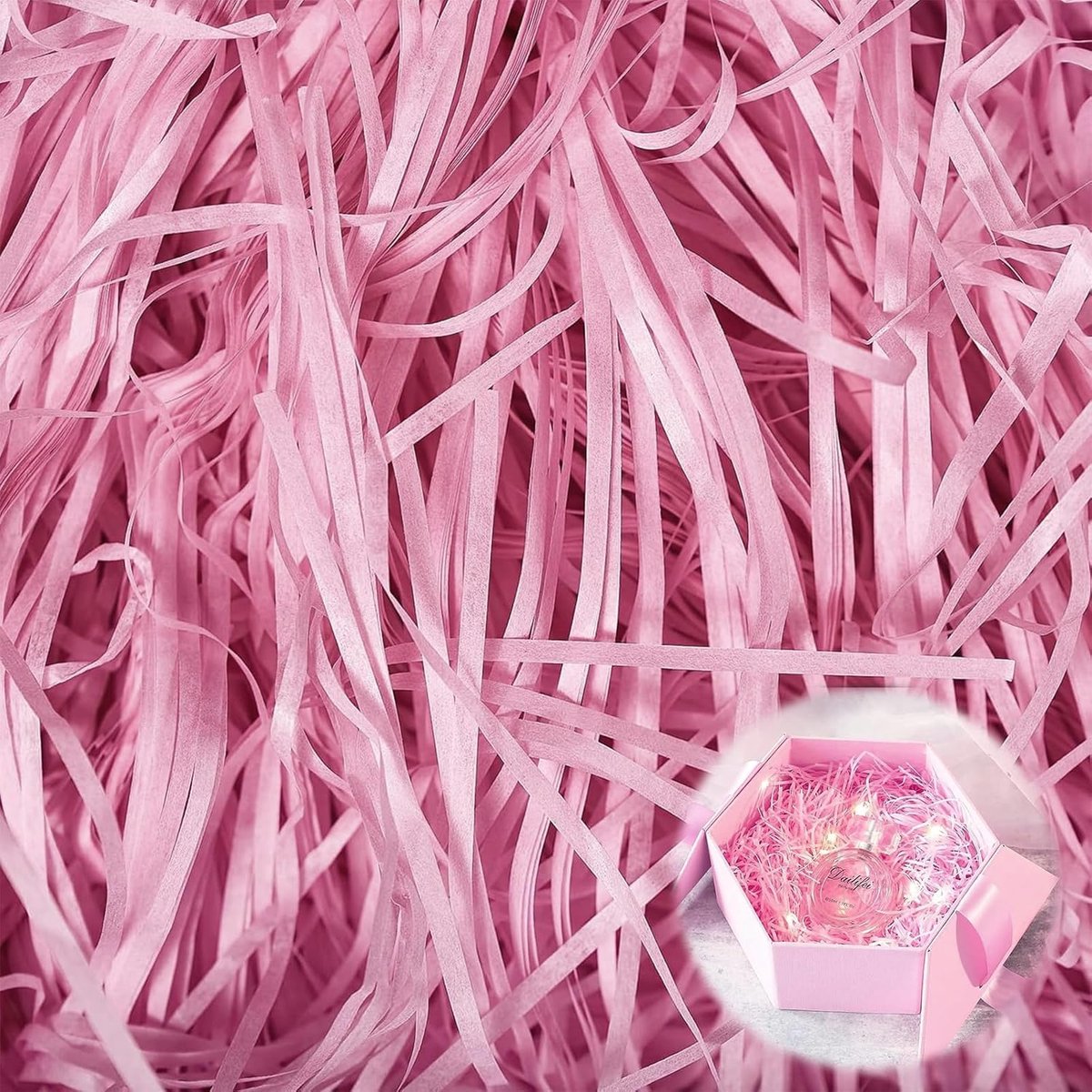 SnelShoppen - Hengrongshen Mandwikkel 300 g Zijdepapier - Hoogwaardig Cadeaupapier, Biologisch Afbreekbaar, Roze, Perfect voor Kerstmis, Bruiloft, Jub