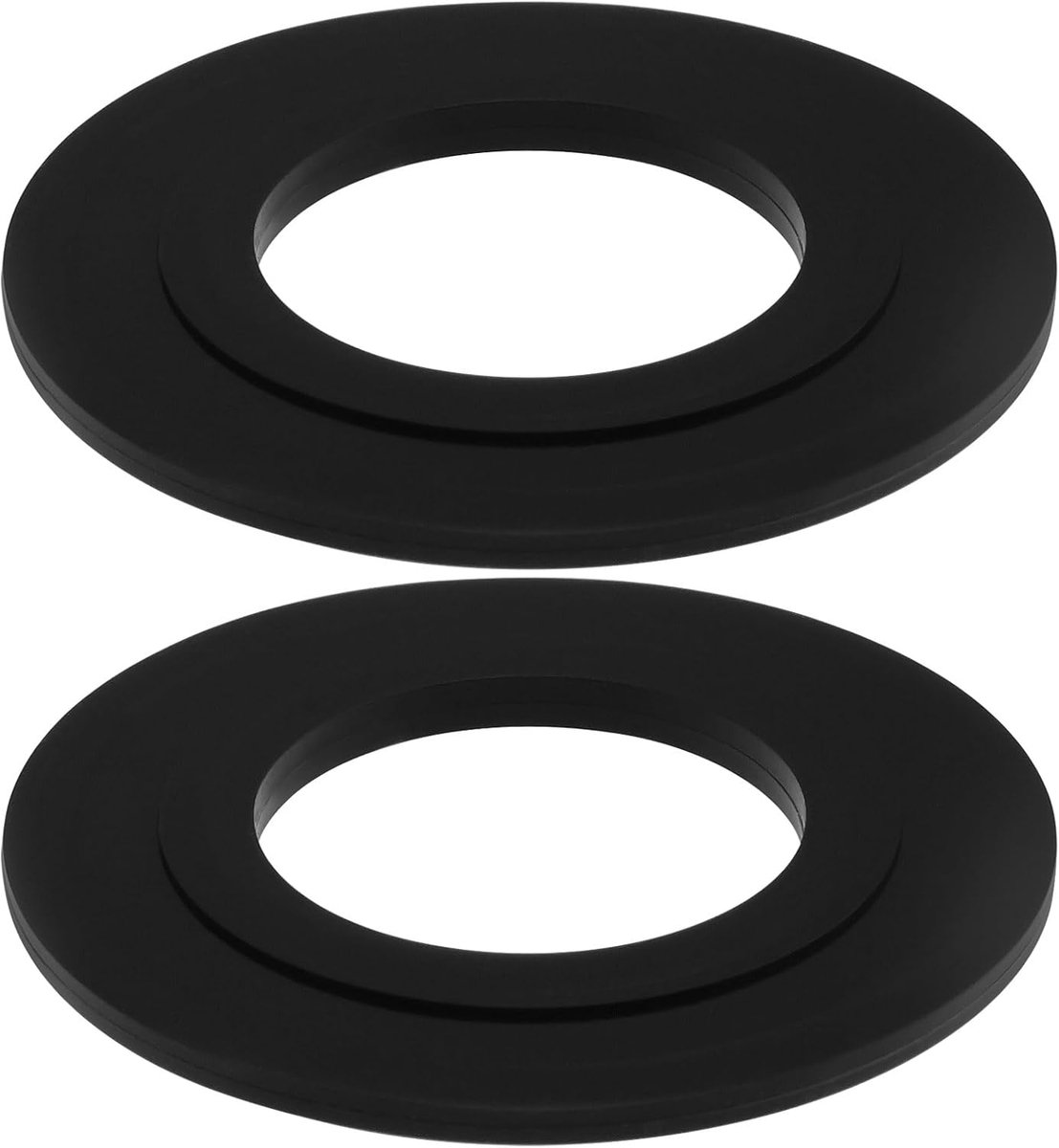 SnelShoppen - 2 Stuks Rubber Afsluitring Toilet Spoelklep Seal 54mm Buitendiameter 28mm Binnendiameter voor Toilet Cistern Flush Siphon Zwart