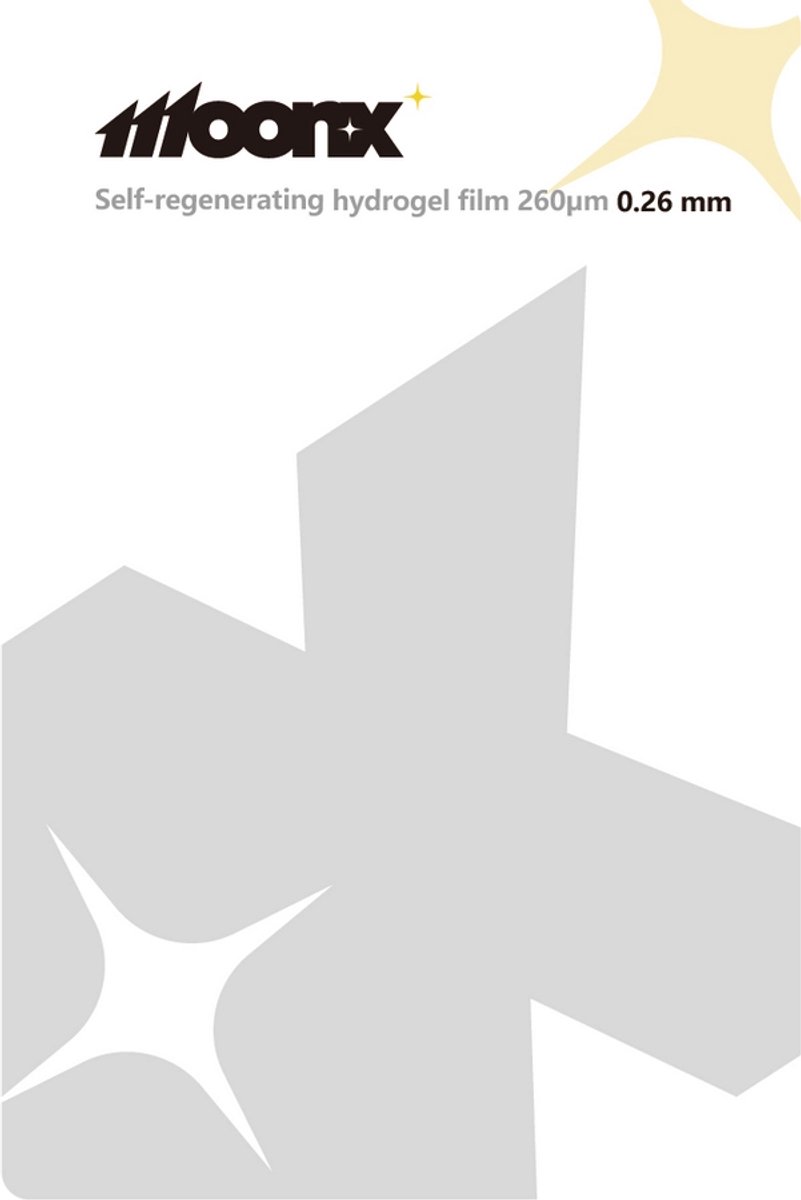 Moonx Zelfregenererende Hydrogelfilm 260 Μm 0,26 Mm Hd Voor Telefoon