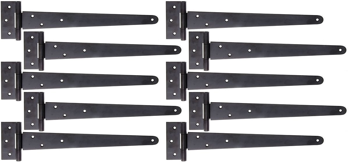 Alberts 829957 kruisscharnier | zwarte dompellak | band 495 x 46 mm | scharnier 90 x 40 mm | Set van 10