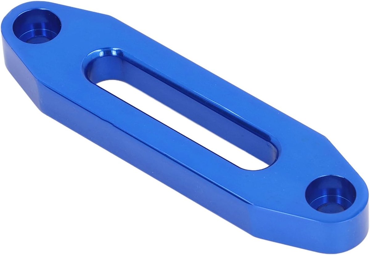 SnelShoppen - Aluminium Hawse Fairlead 4000LB/6000LB Draagvermogen voor Synthetische Lier Touw - 122 mm Blauw - Duurzaam en Betrouwbaar