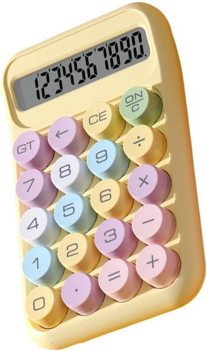 SnelShoppen - Wetenschappelijke Rek calculator, ABS LCD Display 10 Cijfers, Draagbare Calculator met Grote Knoppen, Geschikt voor Examen en Boekhoudin