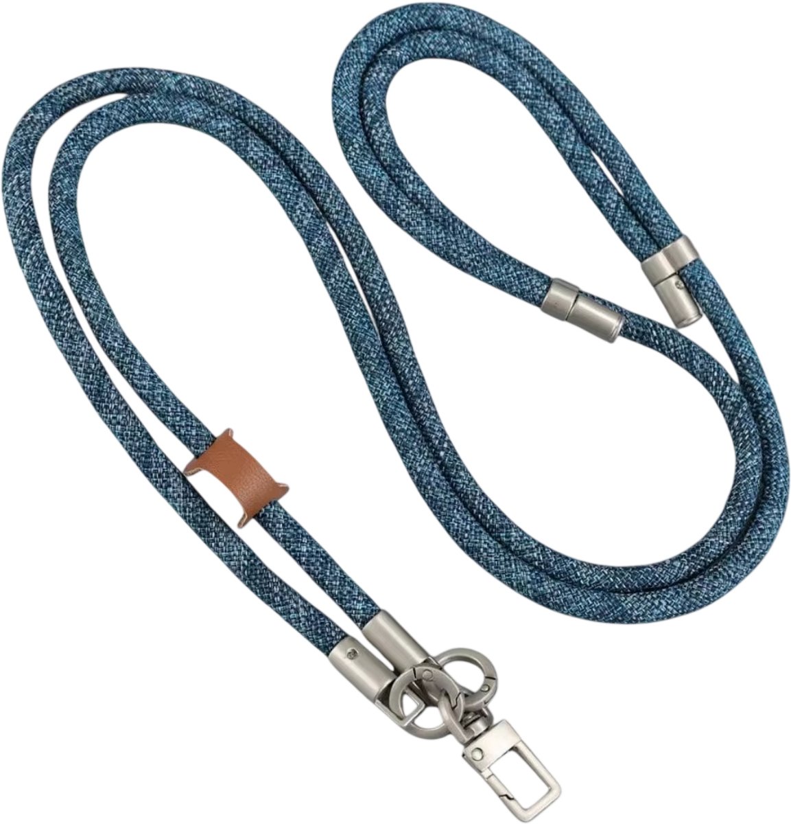 Multifunctionele Telefoonkoord Crossbody Riem – Verstelbare Nekriem voor Mobiele Telefoon, Smartphone Schouderband, Telefoonhouder Koord, ID-Koord en Reisaccessoire - Blauw