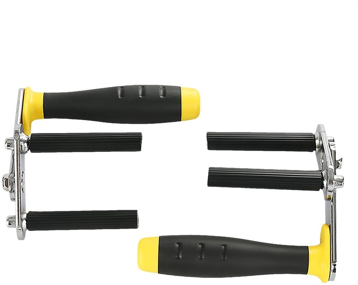 Paneeldrager Set - Gipsplaatlifter Tegeldrager - Materiaal Transport - Anti-slip Ontwerp - 2 Stuks - Zwart