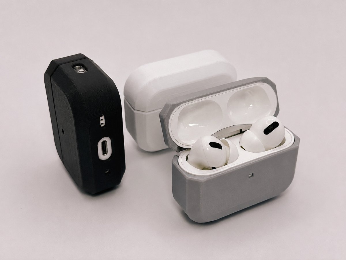 Hoesje Varese Geschikt Voor AirPods Pro 1 En AirPods Pro 2 - Flat Edge Hard Case - Schokbestendige Beschermhoes - Draadloos Opladen - Krasbestendig - Perfecte Pasvorm - Premium Bescherming - 60,6 X 45,2 X 21,7 Mm - Wit