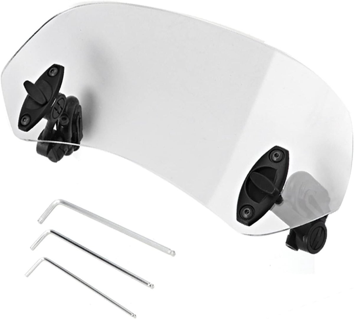 Verstelbare Clip-On Windscherm Accessoires voor Motorfietsen - Universeel Geschikt voor Diverse Merken zoals Yamaha, Honda en Suzuki
