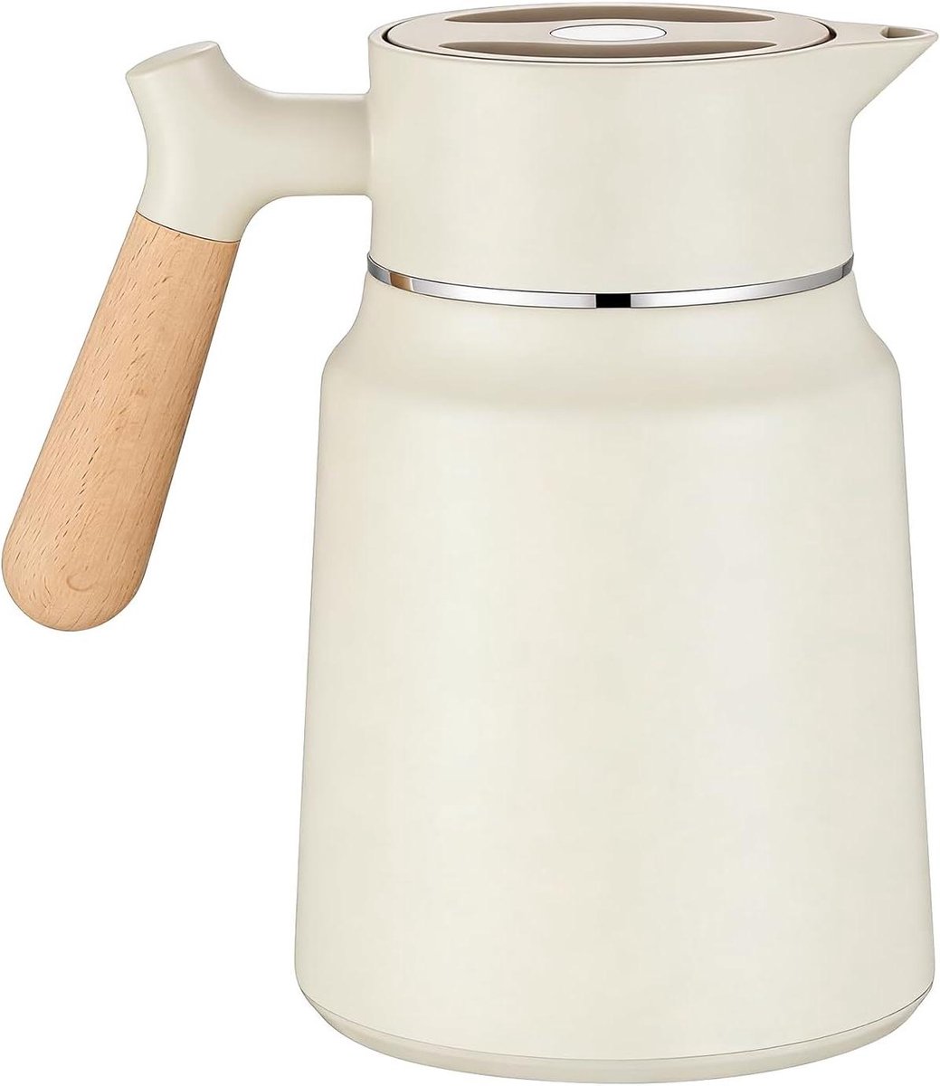 Thermoskan 15 liter - Koffiekan Thermo - Dranken Warm Houden - Dubbelwandige Isolatie - 15 Liter - Wit