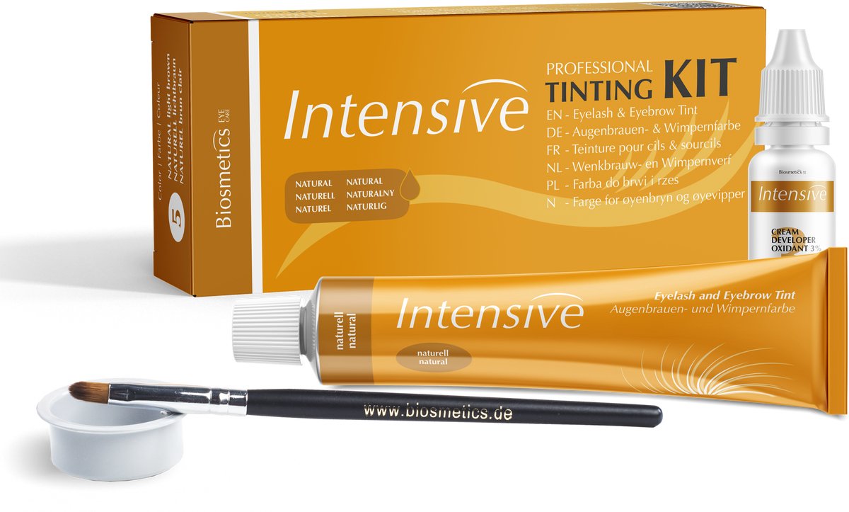 Biosmetics - Intensive Tinting kit - Natural - Wenkbrauw & Wimper Verf Kit