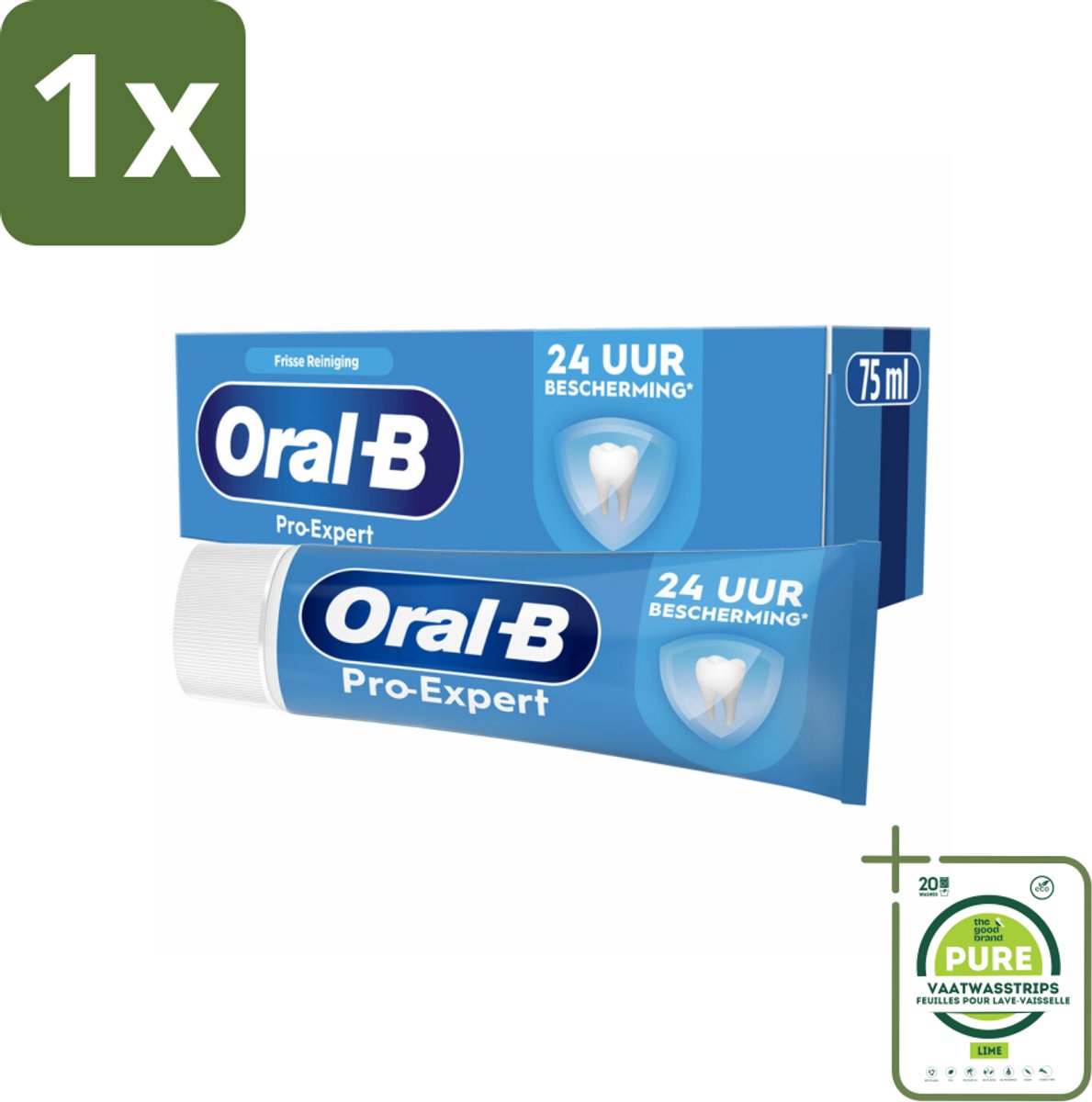 1 x Oral-B - Pro-Expert – Tandpasta – Intense Reiniging – 75 ml - Tandpasta - Tandplak - Fluoridetandpasta - Mondhygiëne - Tandvlees