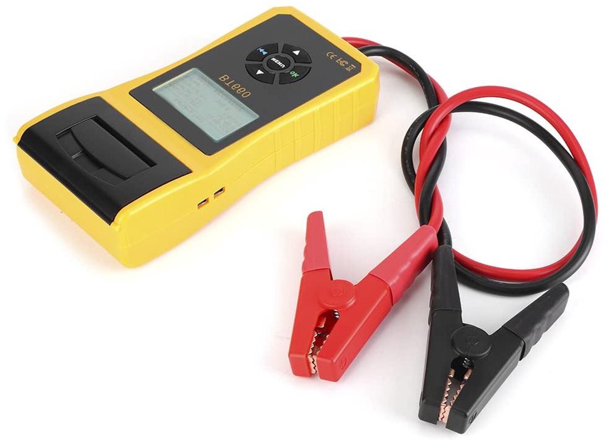 Accu Systeemtester - Batterij Tester - Voertuig Diagnose - Geïntegreerde Printer - 12V 24V - Zwart