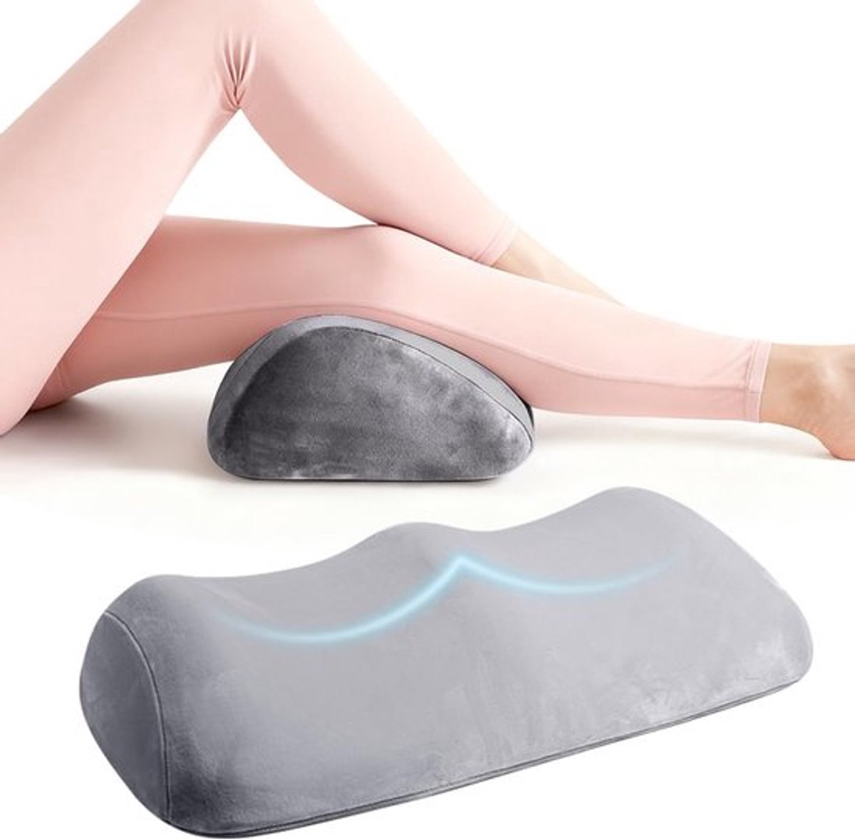 Ergonomisch Kniekussen voor Ondersteuning van de Benen - Geheugenfoam Kussen voor Ontspanning en Comfort