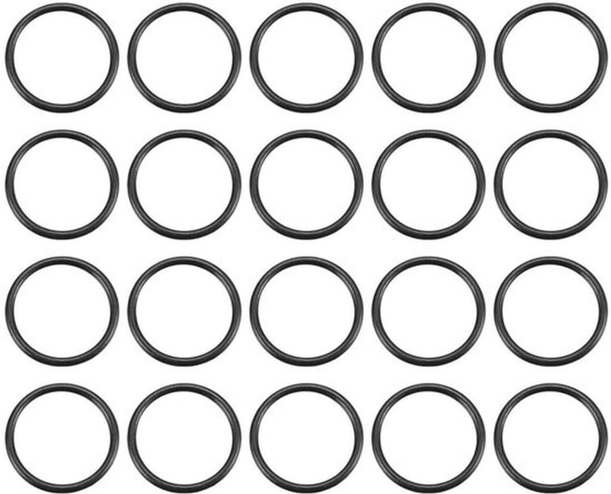 20 Stuks Nitril Rubber O-Ringen, 15mm Buitendiameter, 12mm Binnendiameter, 1.5mm Breedte voor Lekkagepreventie, Sanitair en Auto Reparatie