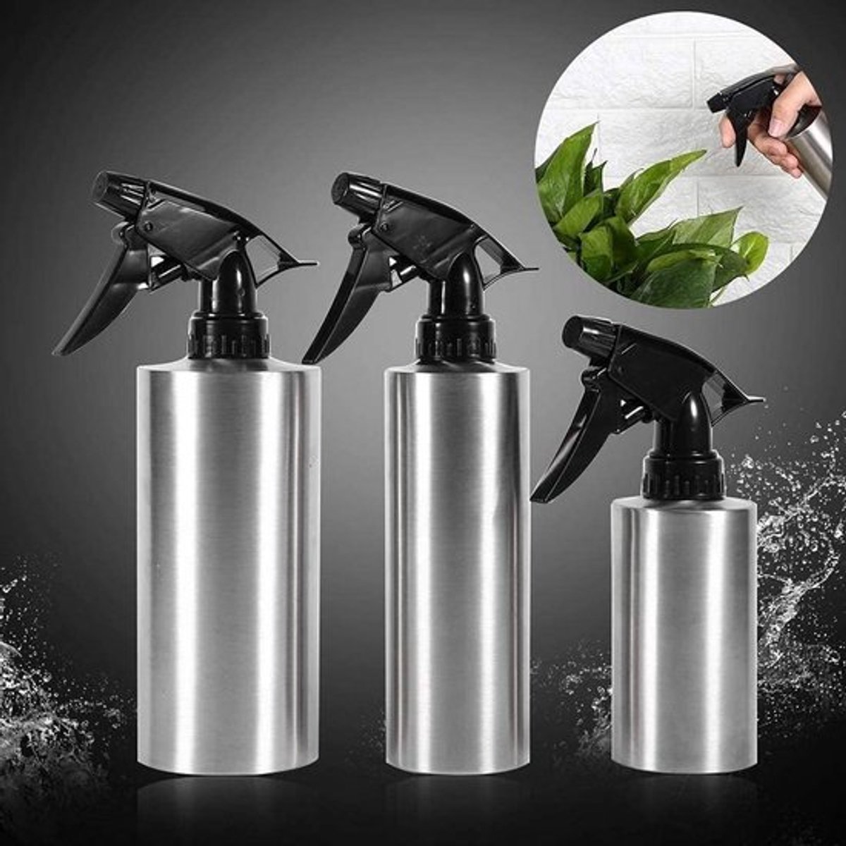 Roestvrijstalen Plantenspuit van 550ml voor Water, Plantenverzorging en Huishoudelijke Reiniging
