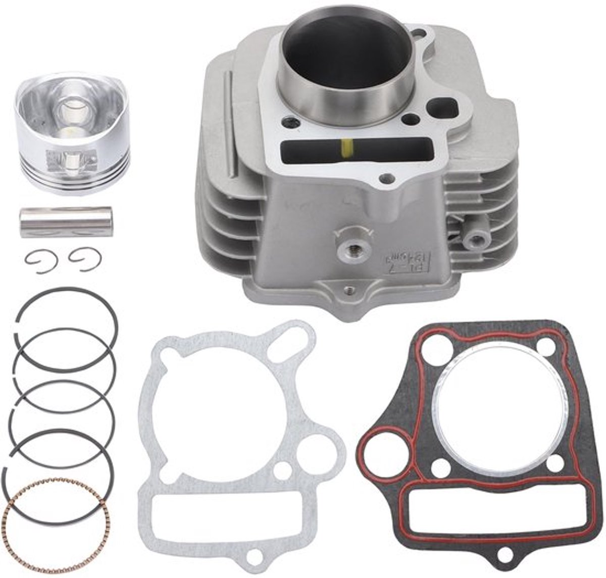 Grootbore cilinder 52,5 mm - Pistonkit - vervangend voor 110cc/125cc - aluminium - schokbestendig - eenvoudig te installeren - motorblok