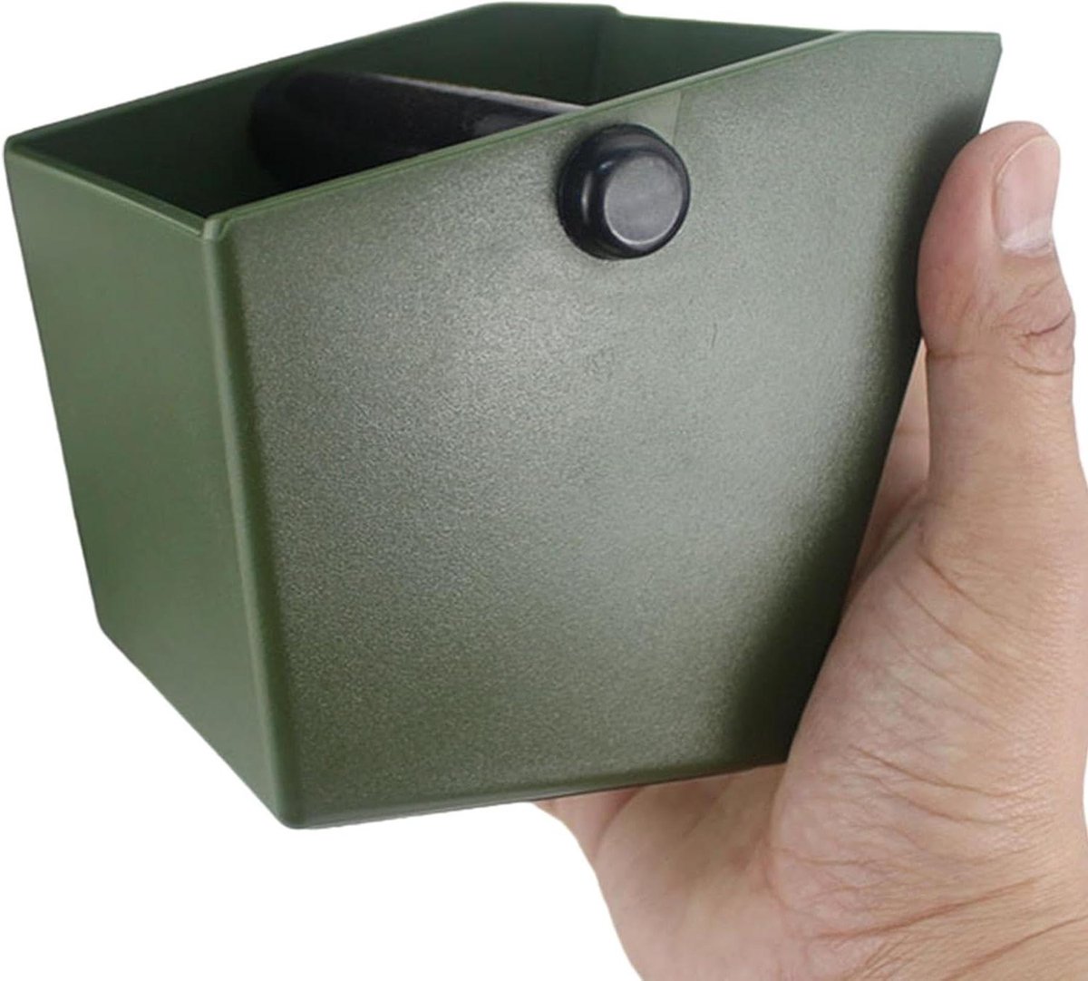 Koffiedik Bak - Klopbox Koffie - Koffiezetapparaat Reinigen - Gladde Binnenwand - 13 x 13 x 13 cm - Groen