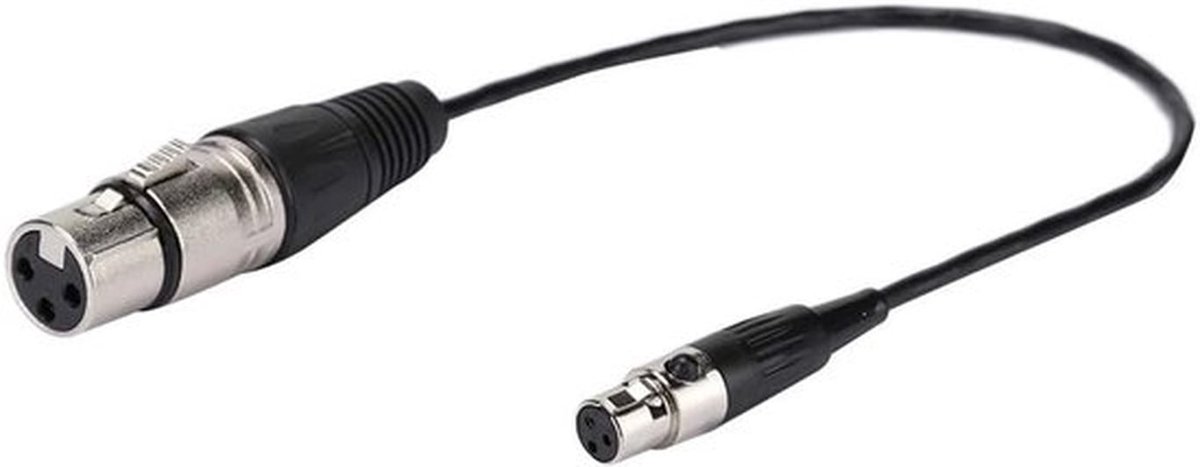 3 Pin XLR Female naar Female Microfoonkabel, Mini XLR naar XLR Audio Kabel voor Camera's en SLR Camera's, Professionele Geluidsverbinding