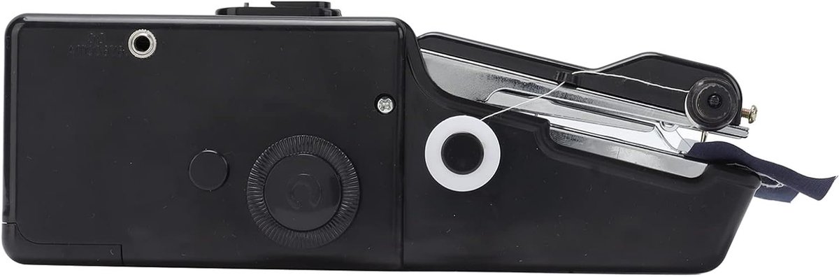 Handnaaimachine - Draagbare machine - Kleding repareren - Batterij aangedreven - 23 cm - Zwart