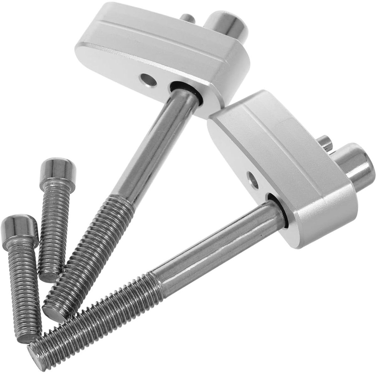 Stuurverhogers Kit - Stuurverhogers Aluminium - Comfortabeler Rijden - Precisie Bewerking - 11x5x2cm - Zilver