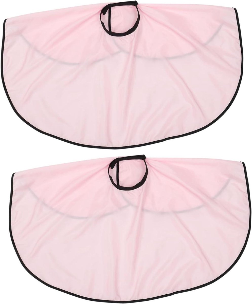Kappersmantel 2 Stuks - Kapmantel Verzorgingsmantel - Haarknippen en Stylen - Waterdicht en Lichtgewicht - 88 x 74 cm - Roze