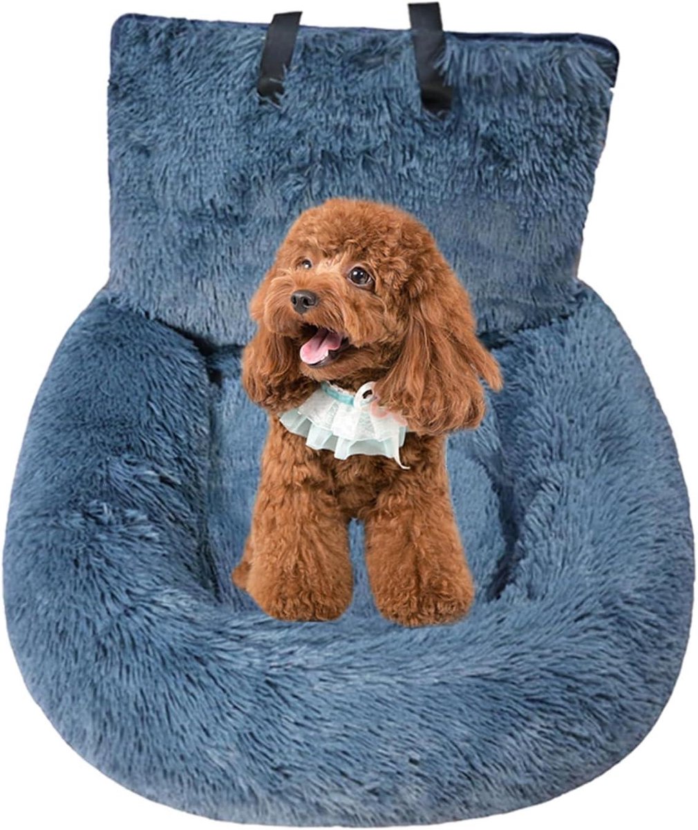Autostoel Hond - Reismat Huisdier - Veilig Reizen - Antislip Bodem - 36 x 34 x 20 cm - Grijs
