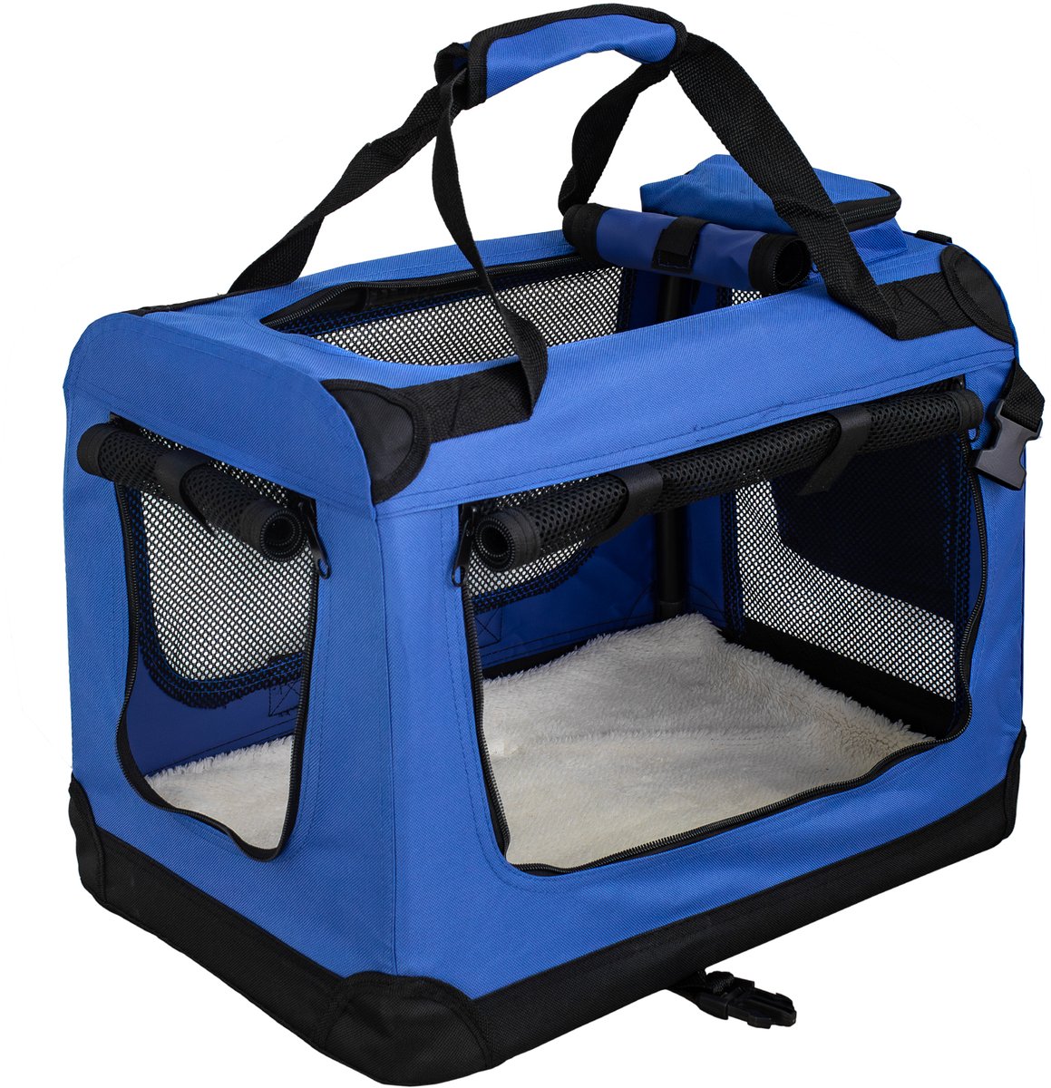 Opvouwbare Hondenbench Transporttas Transportbox Auto Kat Honden Konijn Blauw Grote Kleine Boxtas Kleine Autotas Transport 7 Maten S - XXXXL Petigi