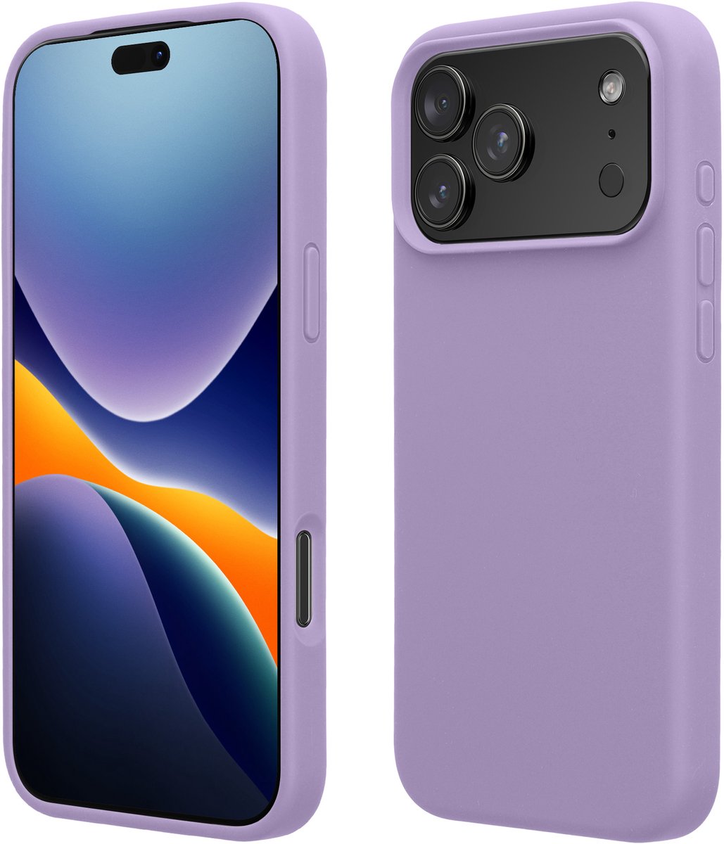 kwmobile telefoonhoesje geschikt voor Apple iPhone 18 Pro Max / iPhone 17 Pro Max - Hoesje met siliconen coating - Smartphone case in violet lila