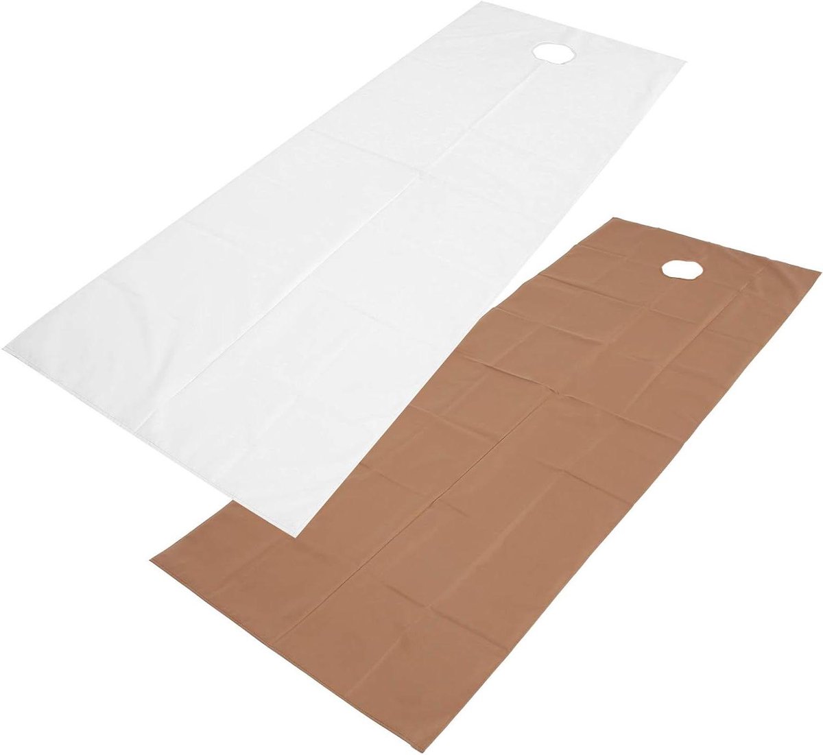 Wegwerplakens - Bedovertrekken Salonlakens - Hygiënisch Werken - Absorberend en Oliebestendig - 200 x 75 cm - Wit en Donkerbruin