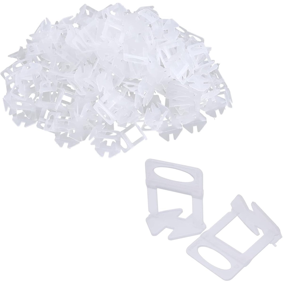Allecto Plus - Tegel Egaliseer Clips 1mm 200 Stuks voor Vloertegels - Spacer Clips DIY - Tegel Egaliseer Systeem met Spacers