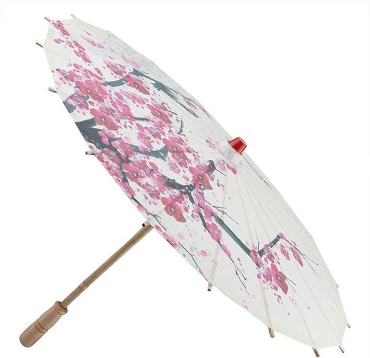 Handgemaakte Mini Papieren Paraplu - Oliepapier Paraplu voor Chinese Dans en Decoratie met Prunus Bloesem Design