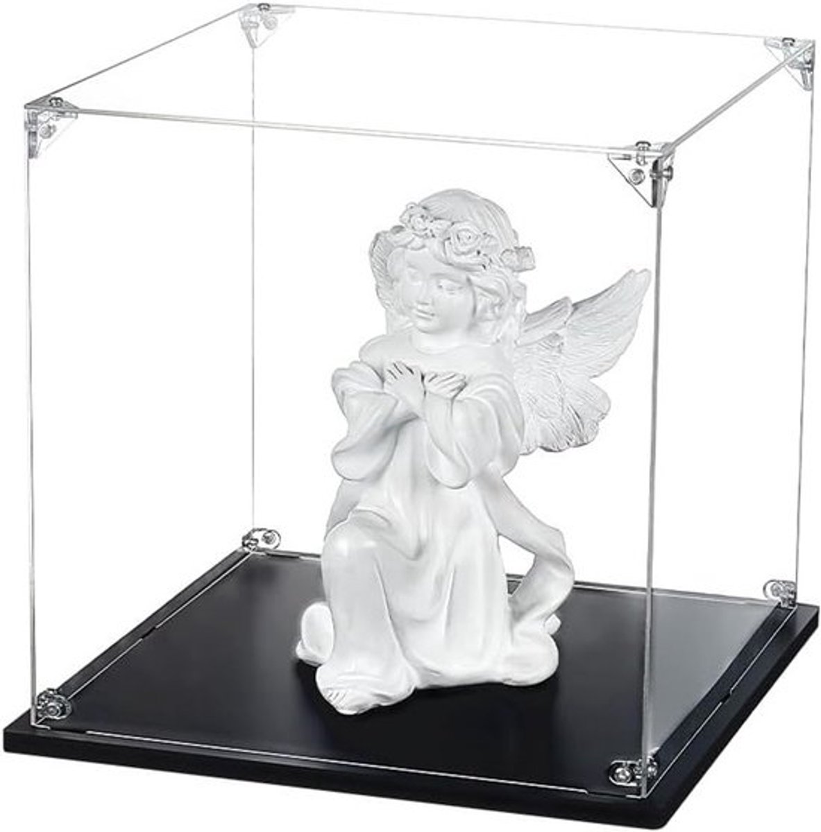 Transparante Acryl Display Case voor Figuren en Objecten - Organisatie van Verzameling Modellen, 25 x 25 x 25 cm, Perfect voor Tentoonstellingen en Verzamelingen
