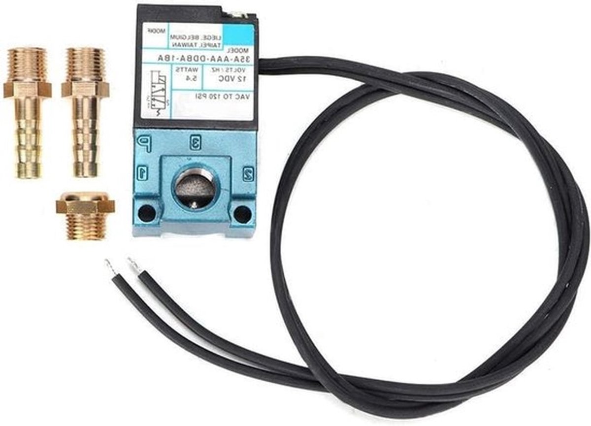 3 Poorts Elektronische Boost Controle Solenoïde Ventiel DC12V 5.4W voor Turbo Motoren en Auto's