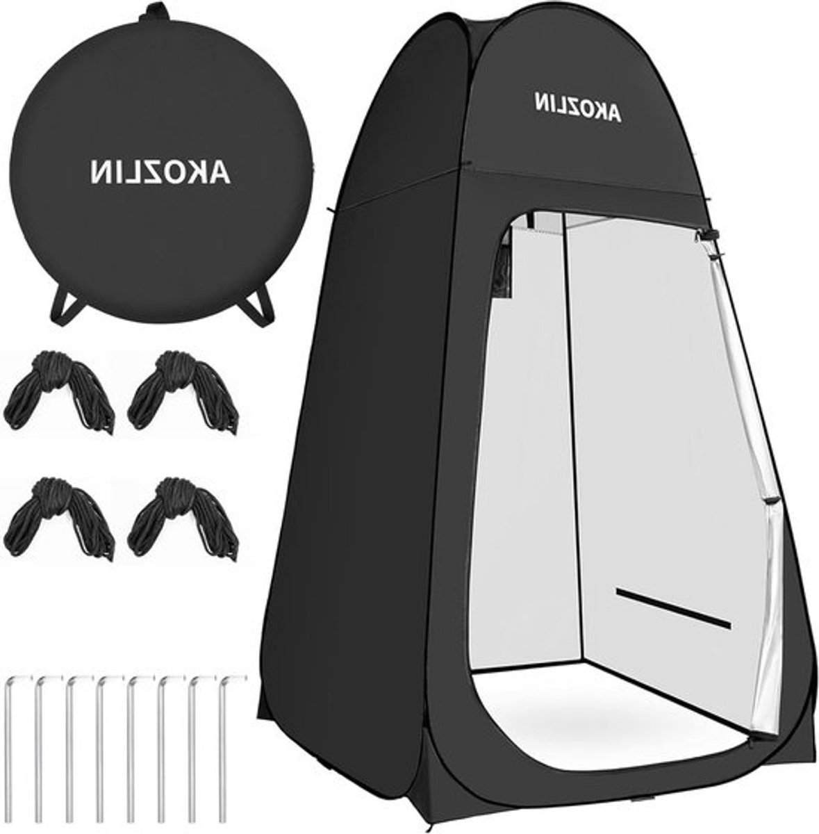 Pop-up Douchetent voor Kamperen - Privacy Tent voor Verandering en Douchen - Ideaal voor Buitenactiviteiten, Strand en Roadtrip 1x1.9m