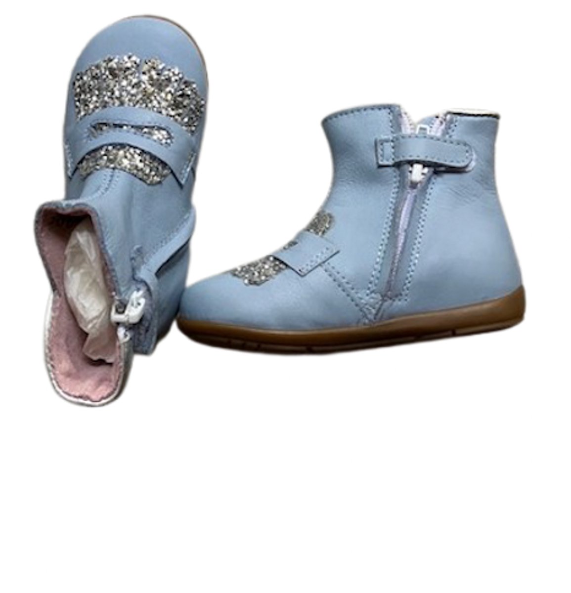 Le Chic boottee maat 21 licht blauw