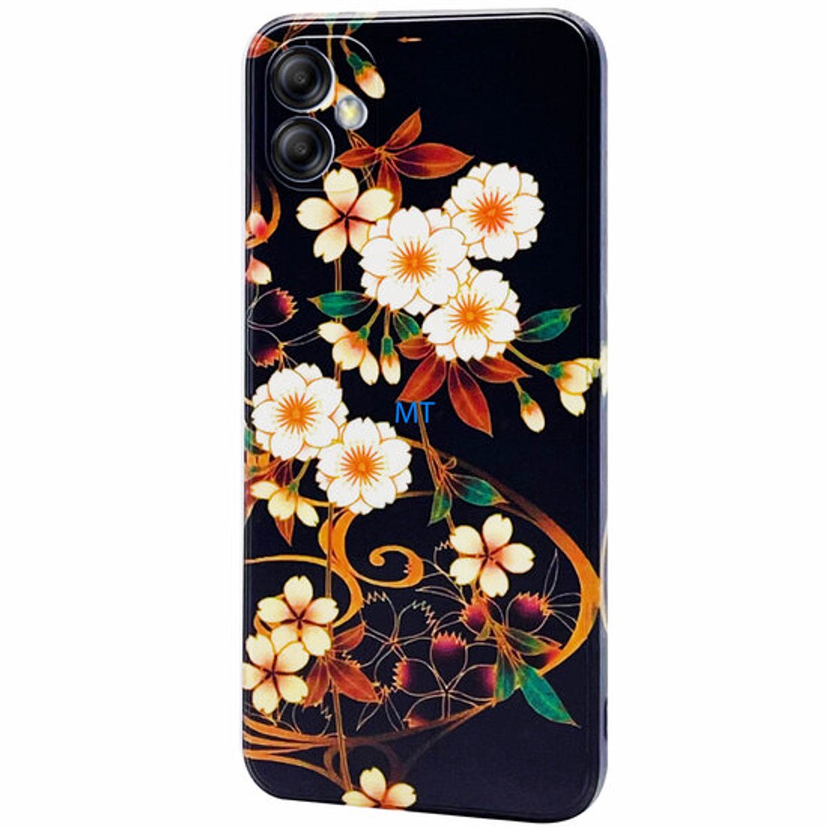 GREEN ON TPU Print White Flower For IPhone 11