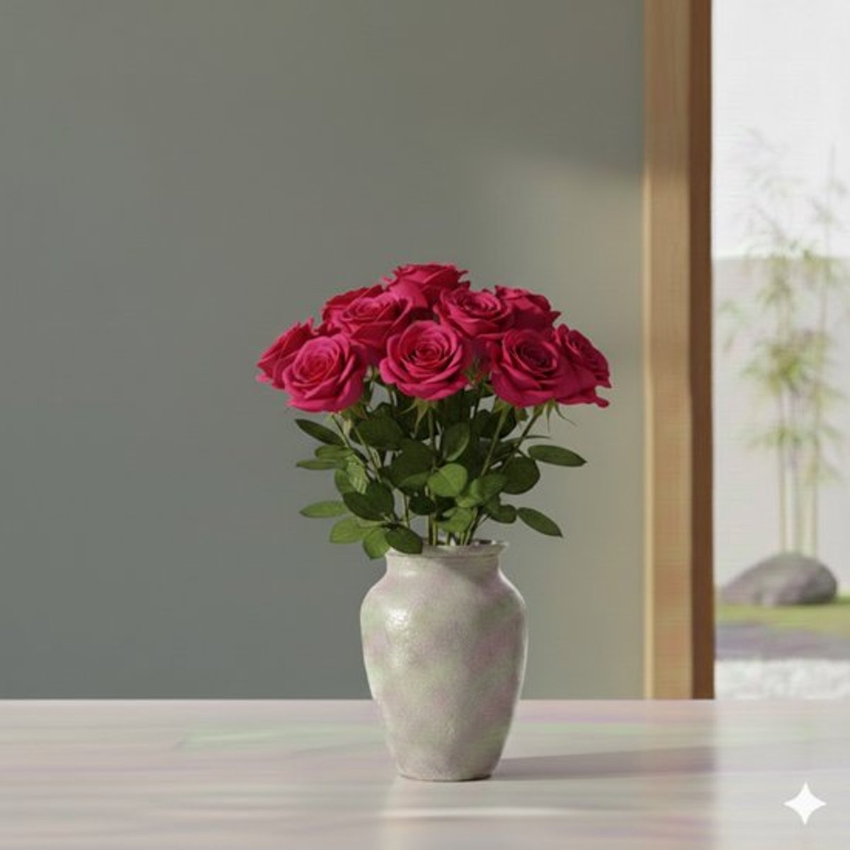 Verse donkerroze rozen - PRIJSPAKKER - Lengte ± 60 centimeter - Per 10 stuks