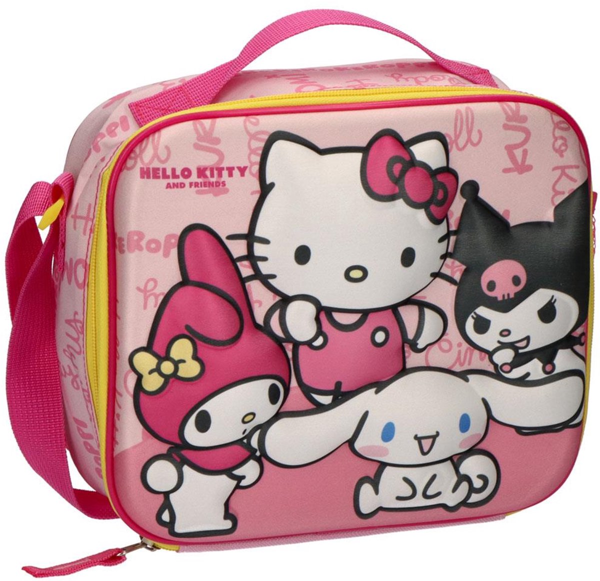 Hello Kitty and Friends Lunchtas – Geïsoleerde Koeltas met Schouderband – Roze