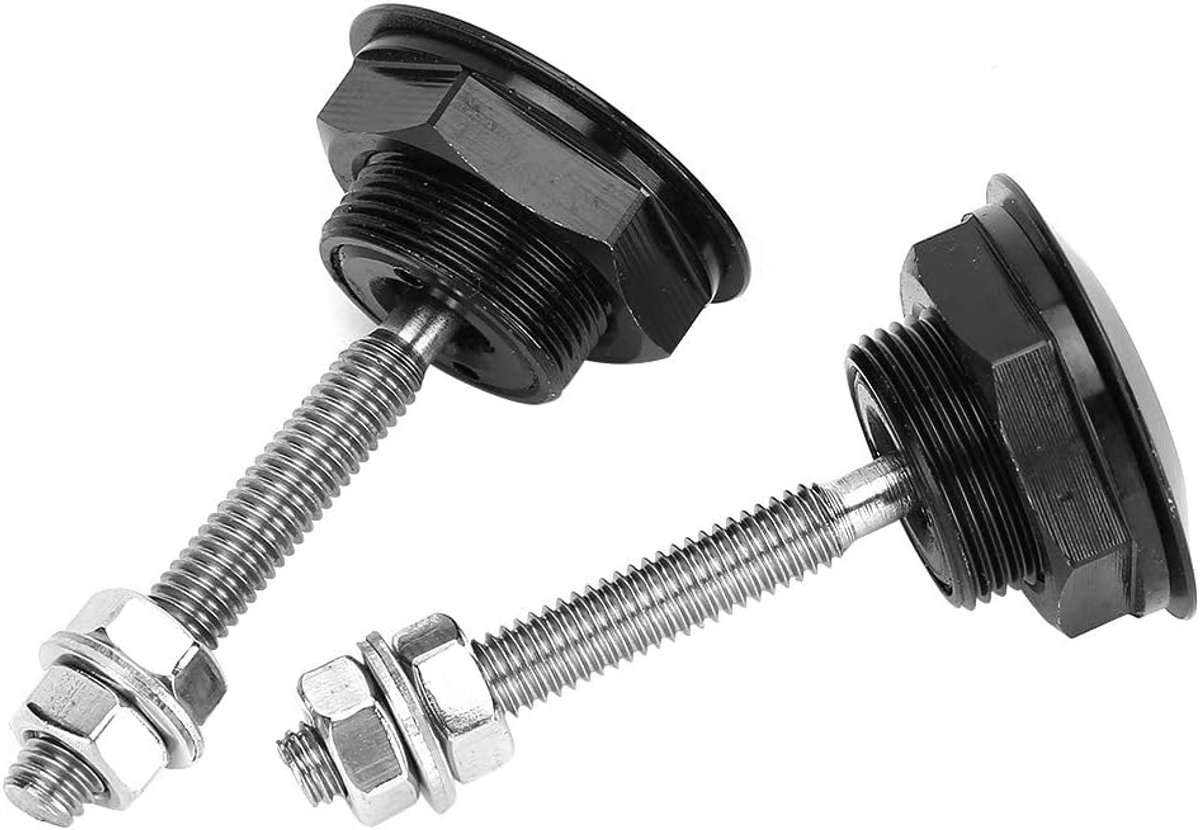 SnelShoppen - 2 Stuks Universele Aluminium + IJzeren Hood Lock Klemmen met Snelle Ontgrendeling voor Bumper Clips (32mm)