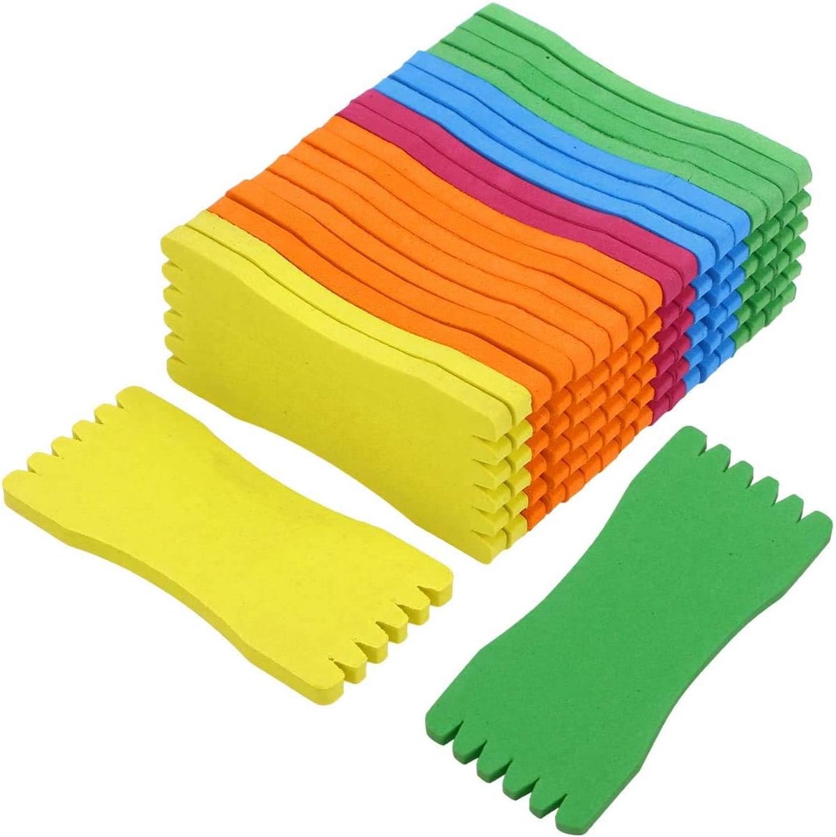 SnelShoppen - ProLeo Foam Vissnoer Winder Winding Board 10 Stuks 5x10cm Gemengde Kleuren Accessoires voor Vissen
