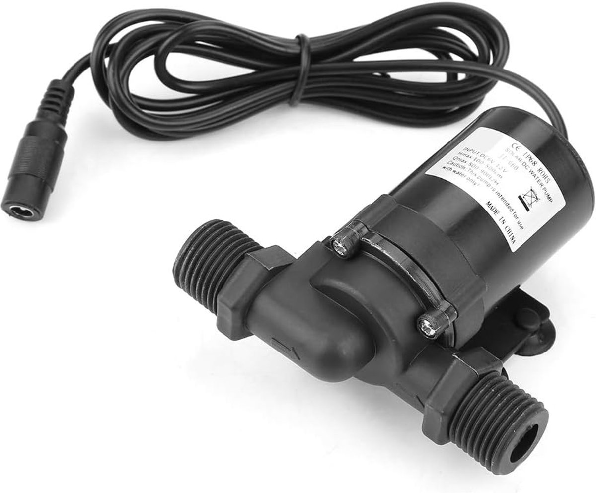 SnelShoppen - Mini Zonneboiler Waterpomp 12V DC 1000L/H -40℃~100℃ voor Zonneboiler, Aquarium, Tuin, Camping, Efficiënt en Energiezuinig