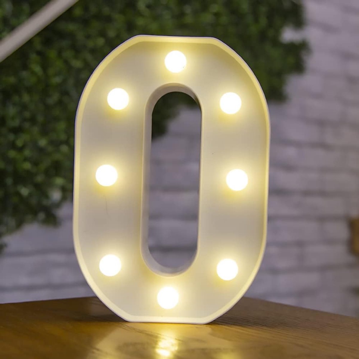 Letterverlichting LED-symboolvorm, alfabet plastic tafellampen, verlichte woorden, verjaardag, bruiloft, feest, alledaagse decoratie voor thuis - O