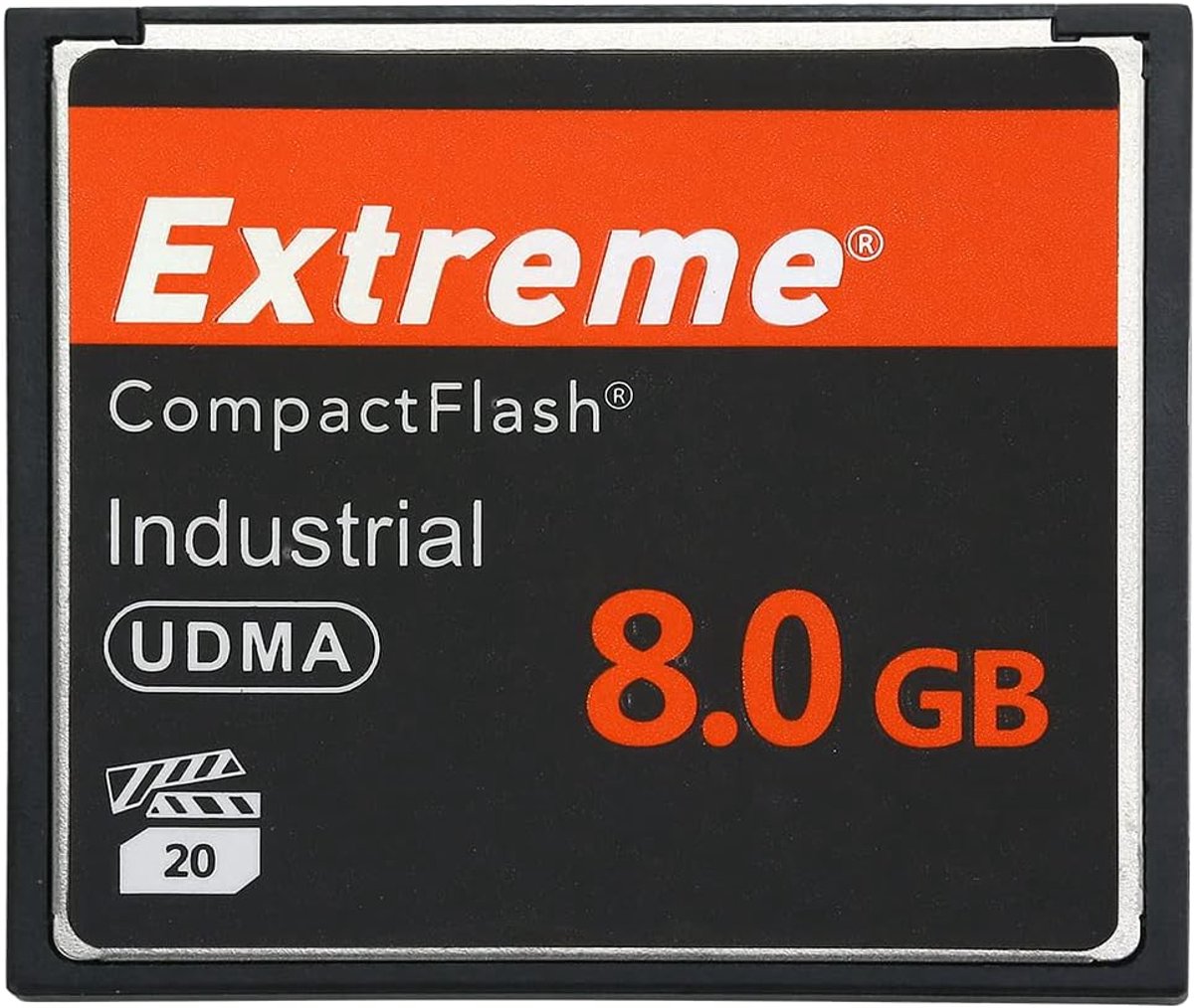 SnelShoppen - Extreme 8GB Compact Flash Geheugenkaart voor Professionele Fotograaf, Videograaf, Enthousiast, Hoge Snelheid, Full HD, 3D en 9K Video's