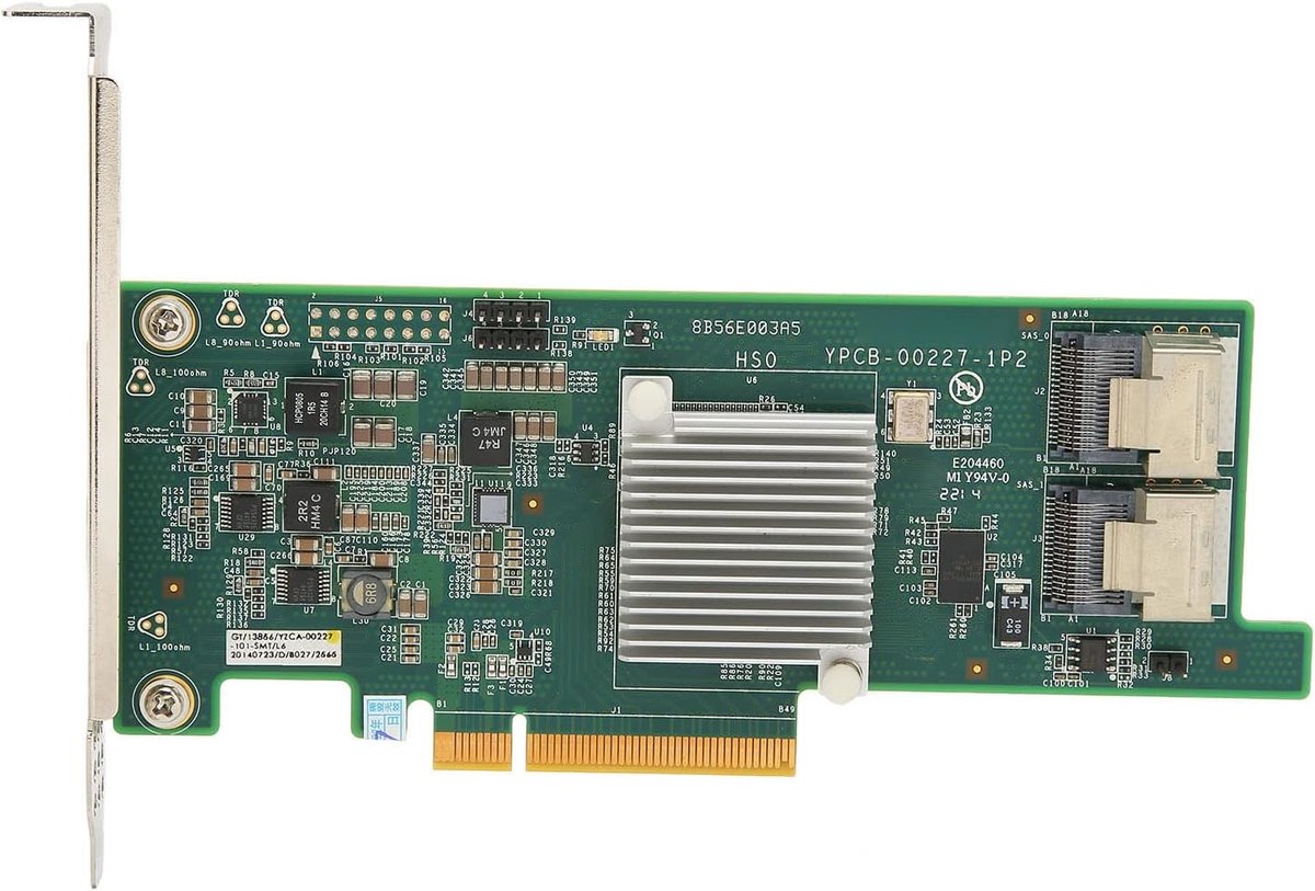 PCI E X8 Array Card, PCI E X8 Disk Array Card, SAS 2308 6G 2 SAS Mini Interface Support 16T Disk HBA Disk Array Card - ShopVlot