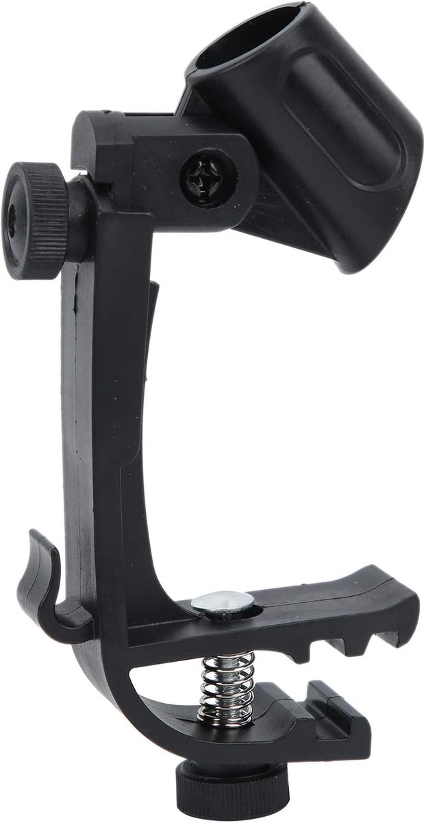 SnelShoppen - Microfoon Snare Mount Klem, Shockproof Microfoon Klemhouder 22mm Diameter voor Alle Drums, Geschikt voor 18-28mm Microfoons
